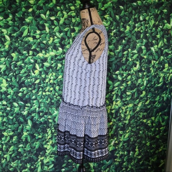 Waverly Grey Selena Dress Embroidered Floral Boho Blue Size Small - Picture 4 of 9